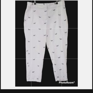 Talbots: Dachshund Print Pants.. Sz. 14.. Adorable!